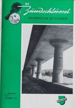 Rheinpreussen "Der Zündschlüssel" Tankstellen-Magazin 1957 (5365)